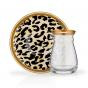 LEOPAR-D  BRIGHT GOLD GLASS TRAY 35*35